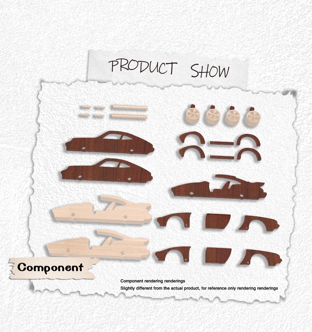 Spielzeugauto Porsche 911 aus Holz Spielzeugauto Porsche 911 aus Holz