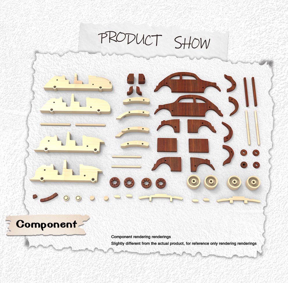 لعبة سيارة الخنفساء الخشبية لعبة سيارة الخنفساء الخشبية