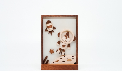 ألعاب أرنب الفضاء الخشبية