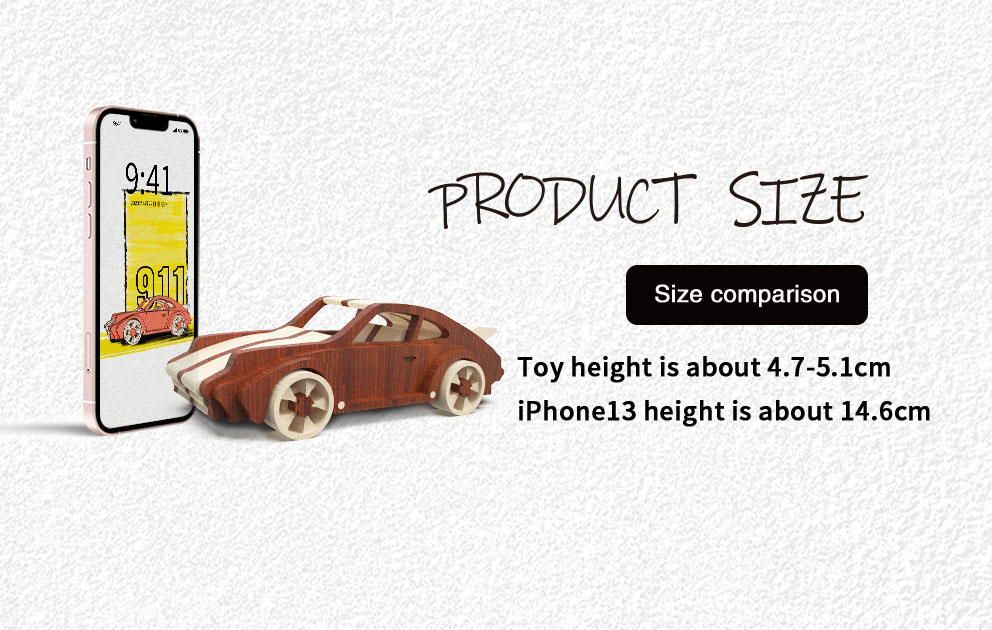 Spielzeugauto Porsche 911 aus Holz Spielzeugauto Porsche 911 aus Holz