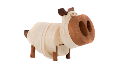 Glücksschweinchen Holzspielzeug