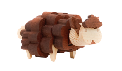 Lammspielzeug aus Holz