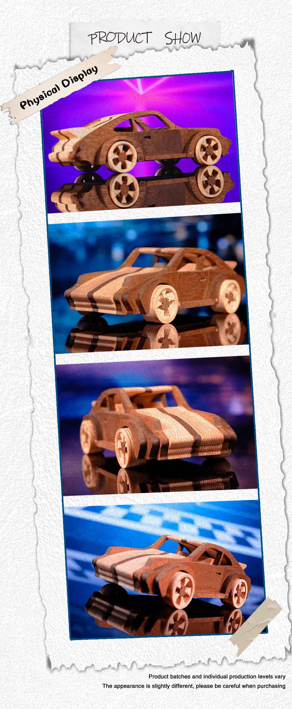 Spielzeugauto Porsche 911 aus Holz Spielzeugauto Porsche 911 aus Holz