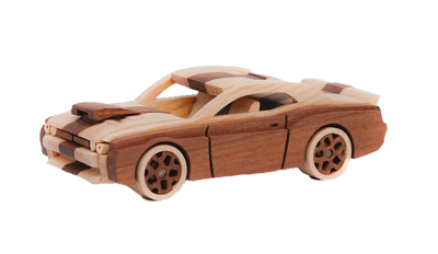 لعبة ألغاز سيارة تشالنجر الخشبية