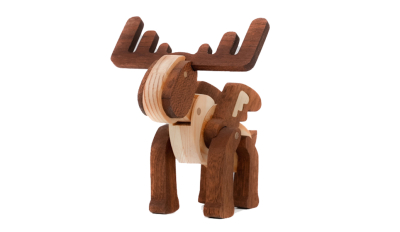 Rentierspielzeug aus Holz